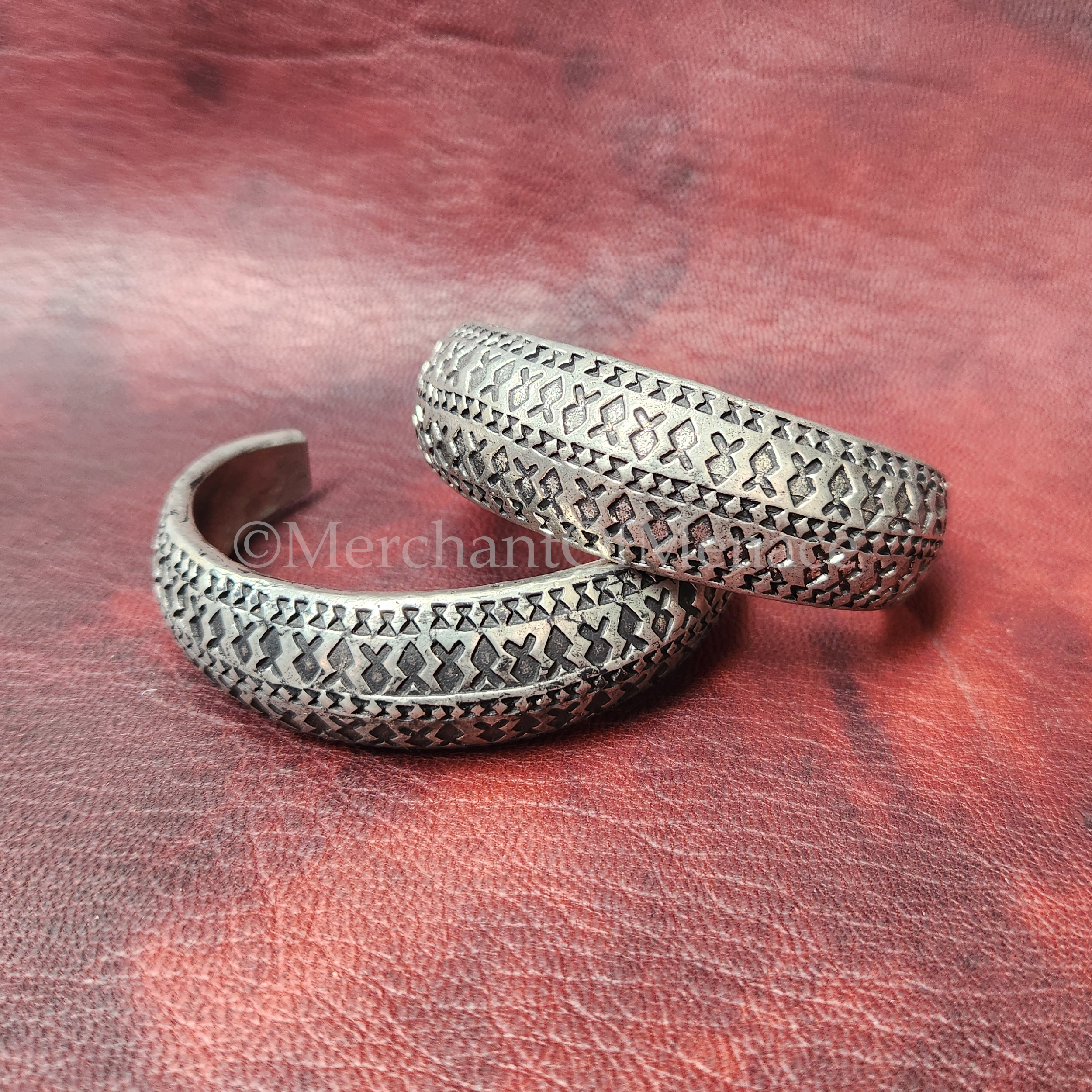 Galloway Hoard Convex Stamped Cuff Bracelet