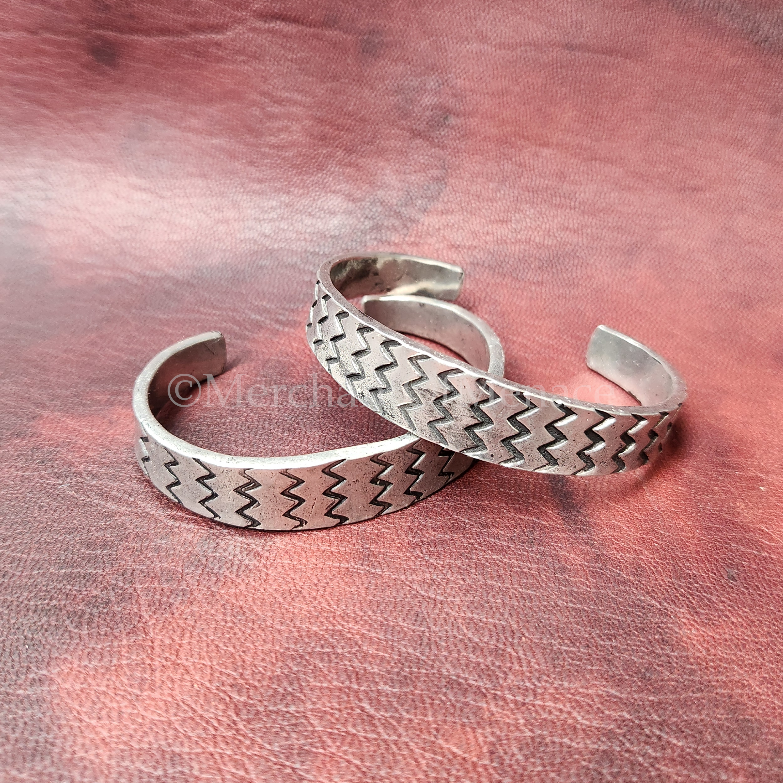 Galloway Hoard Narrow Stamped Cuff Bracelet