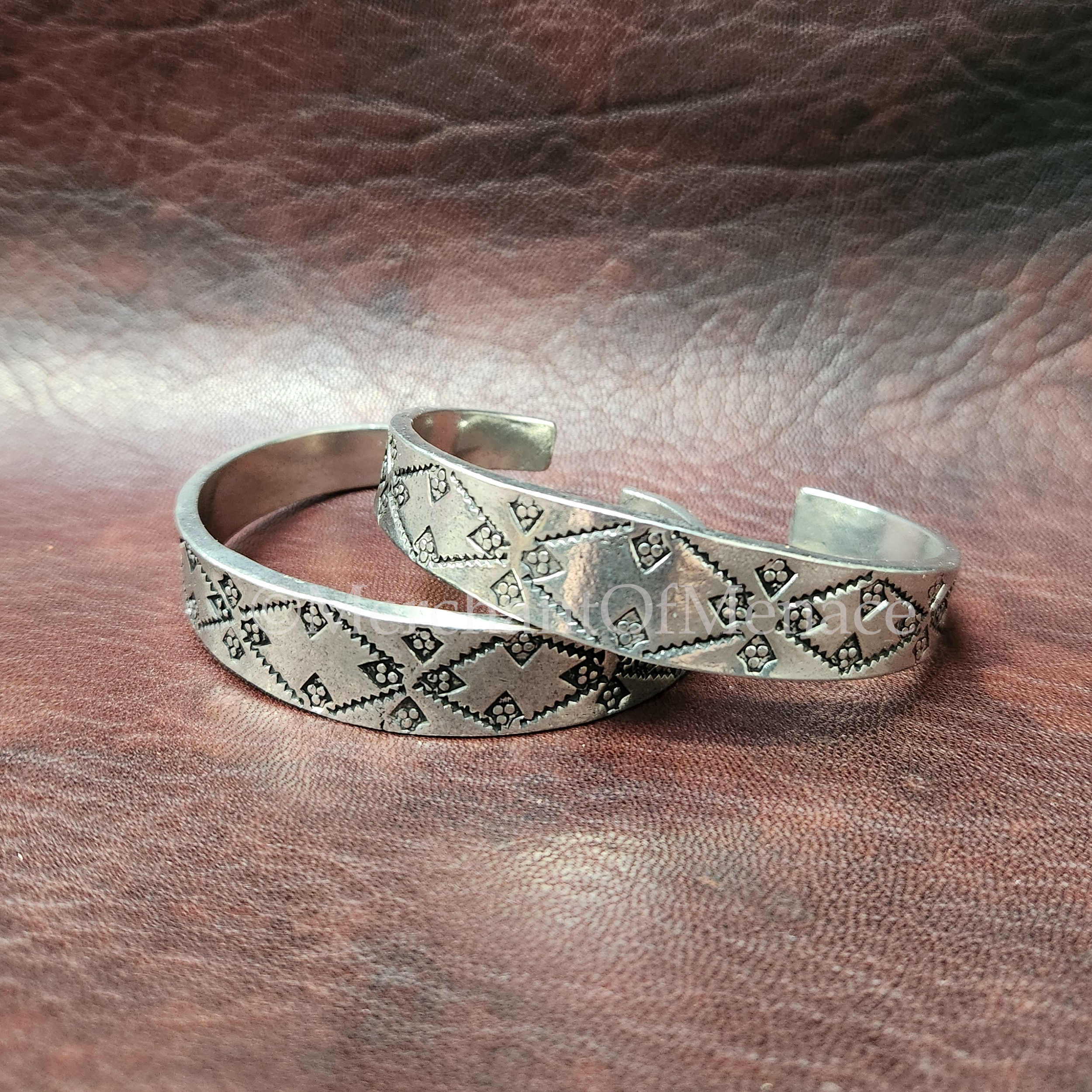 Huxley Hoard Narrow Stamped Cuff Bracelet