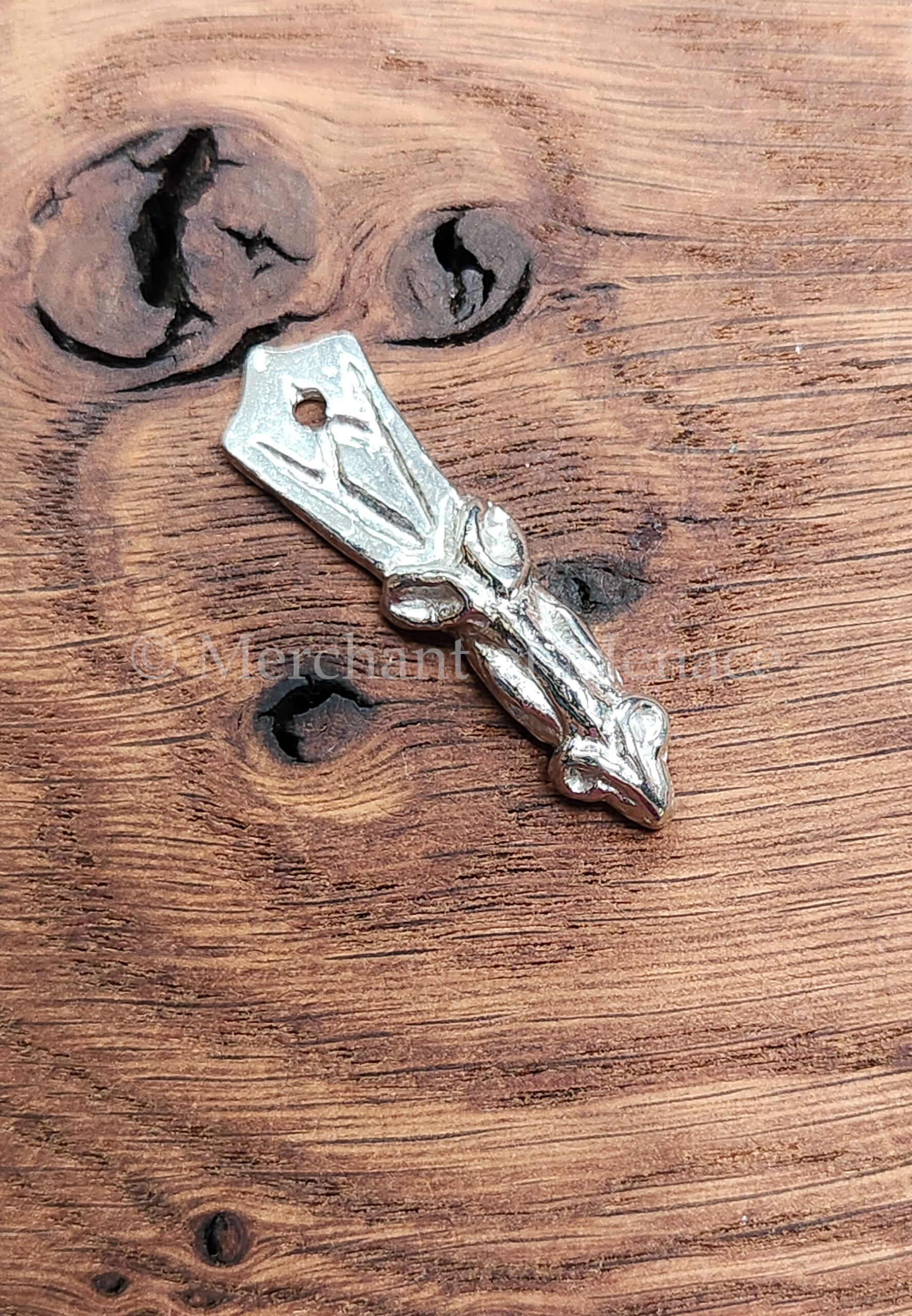 Cast Pewter Strap-end 9th Century - MSE18p
