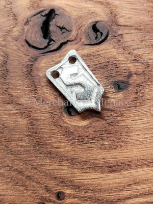 Cast Pewter Strap-end 14th-15th Centuries MSE30p