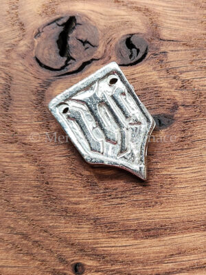 Cast Pewter Strap-end 14th-15th Centuries MSE32p