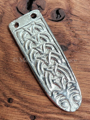 Cast Pewter Strap-end 10th Century MSE46p