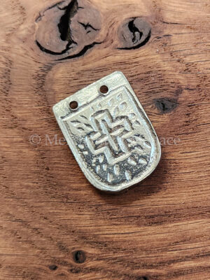 Cast Pewter Strap-end 12th-13th Centuries MSE36p