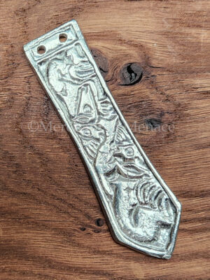 Cast Pewter Strap-end 10th Century MSE50p